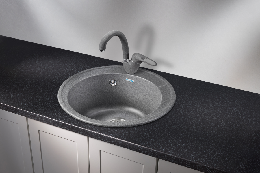 картинка Мойка Granula 4802, графит, СтандАРТ кварц от магазина SEFI