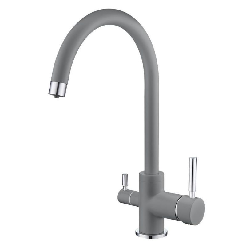 картинка Смеситель для кухни с подключением к фильтру, EMAR ЕС-3007, цвет Алмаз от магазина SEFI