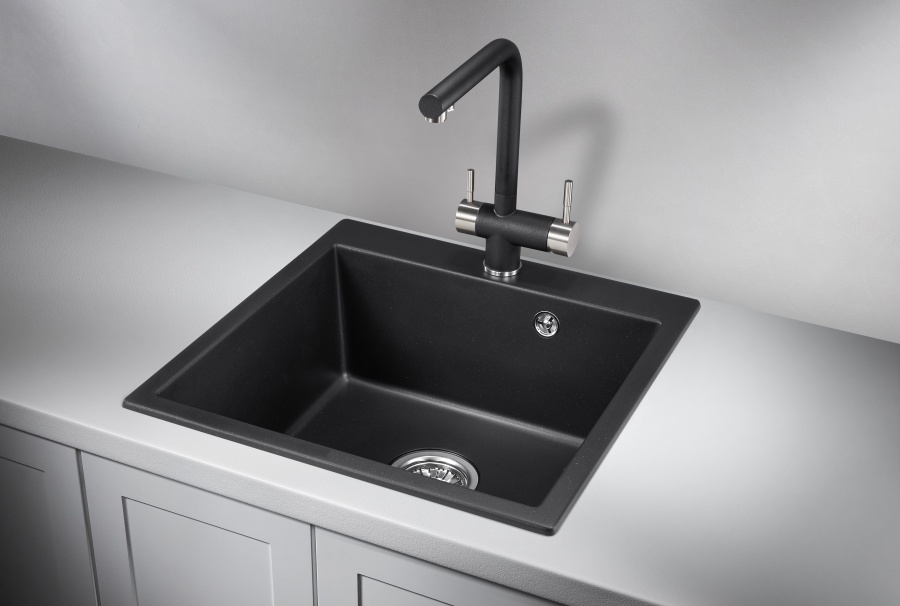 картинка Мойка Granula 5102, шварц (черный металлик), кварц от магазина SEFI