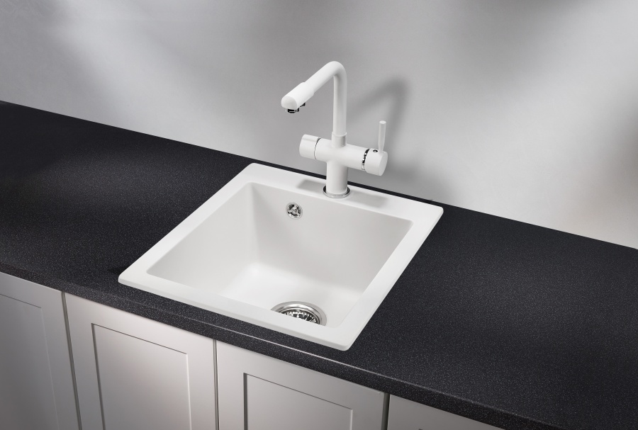 картинка Мойка Granula 4201, арктик (белый), кварц от магазина SEFI