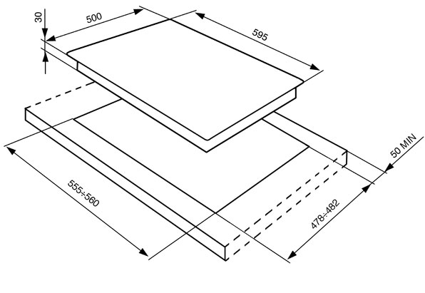 картинка Варочная панель Smeg SRV864A от магазина SEFI