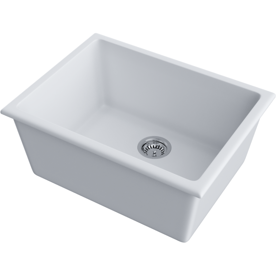 картинка Мойка Omoikiri Okinoshima 61-U/I-WH Natceramic/белый от магазина SEFI
