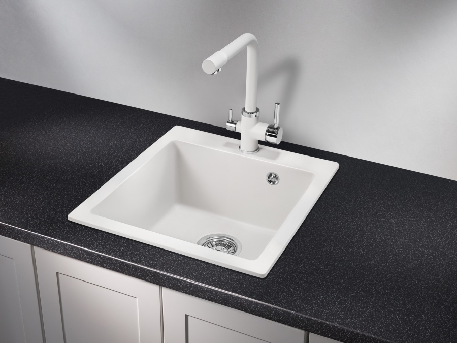 картинка Мойка Granula 4651, арктик (белый), кварц от магазина SEFI