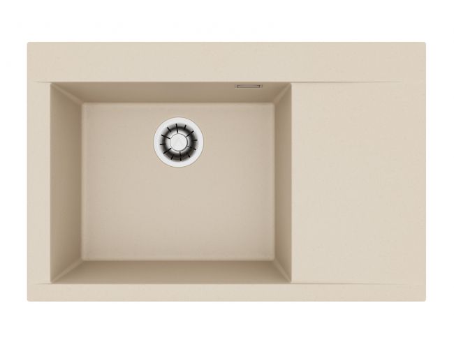 картинка Мойка Alveus PURE-G 70R ALGRANIT IVORY-A20 790X520X198 с сифоном 1148858 от магазина SEFI
