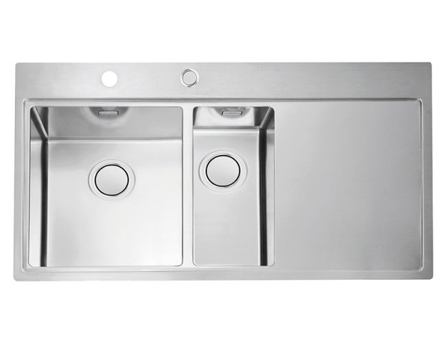 картинка Мойка Alveus PURE UP 60 KMB 90 FI левая 980X525 в компл. с сифоном 1123353 от магазина SEFI