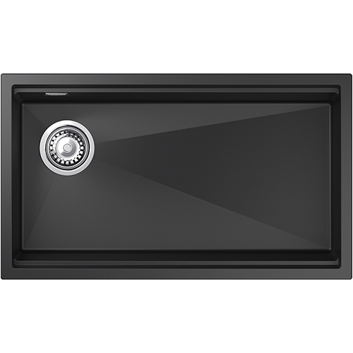 картинка RIVELATO Мойка LINO 754-L 1-чаш 750*440 Черный 502 арт.LN-754-L Черный 502 от магазина SEFI