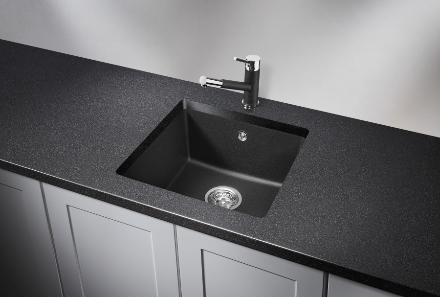 картинка Мойка Granula 4451, черный, кварц от магазина SEFI