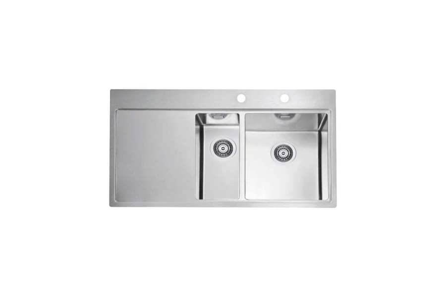картинка Мойка Alveus PURE 60R KMB-90 980x525 правая в комплекте с сифоном 1127259 от магазина SEFI