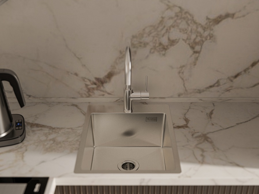 картинка Мойка Rivelato RINOX 3850 1 чаша 380*500*200 мм от магазина SEFI