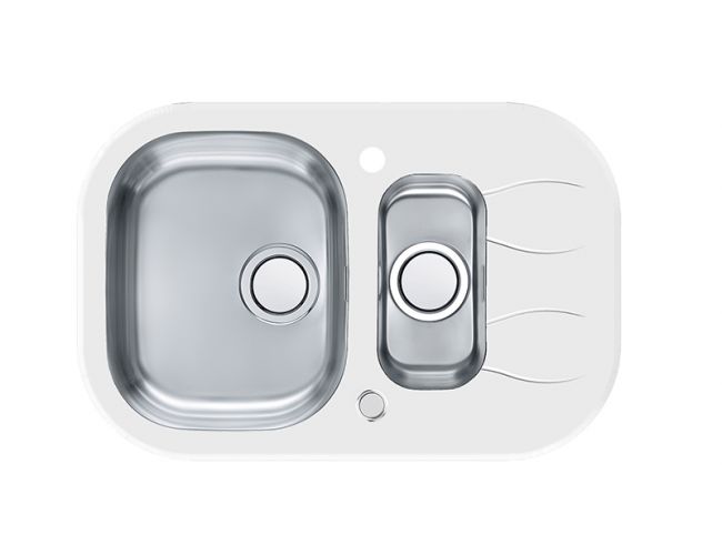 картинка Мойка Alveus WAVE UP 30 белый 760X5001+1/2, в компл.с сиф.1123353 от магазина SEFI