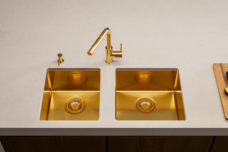 картинка Мойка Alveus QUADRIX MONARCH 30 BRONZE 450X450X200 в компл. с выпуском без сифона, от магазина SEFI