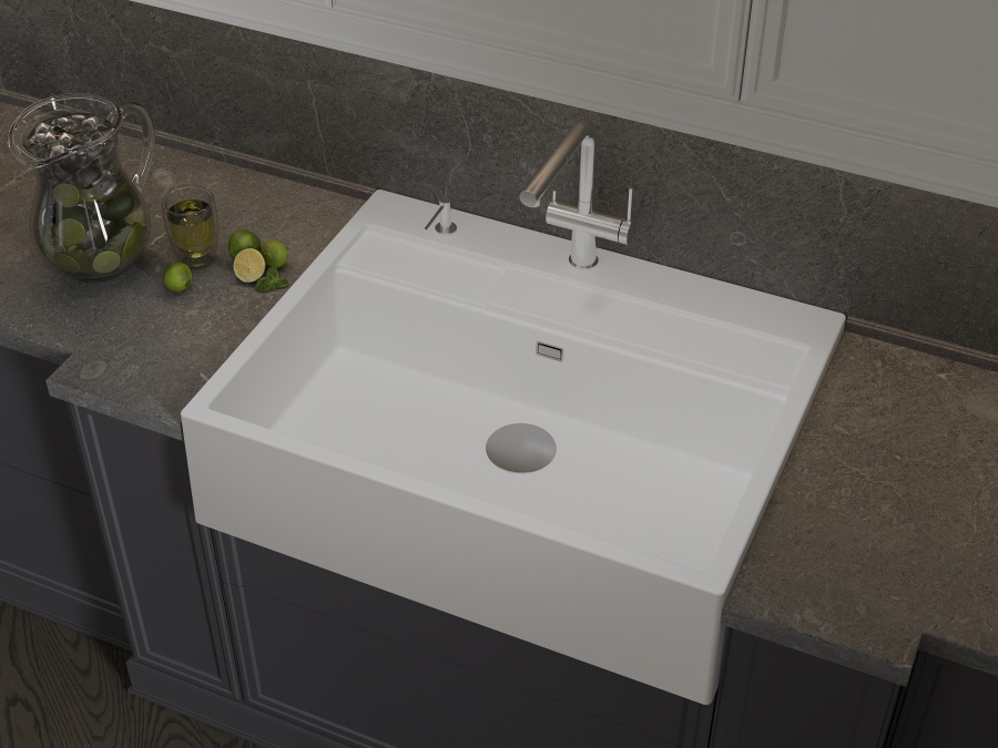 картинка Мойка Rivelato MODULIX 9082 1-чаш 899*679 Белый 101 от магазина SEFI