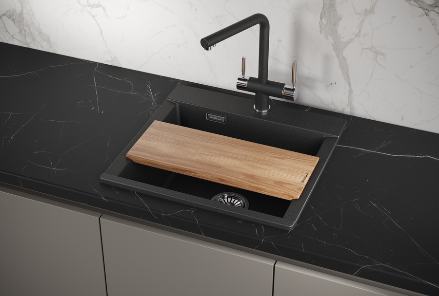 картинка Мойка Granula ES-5201, черный, кварц, ESTETICA от магазина SEFI
