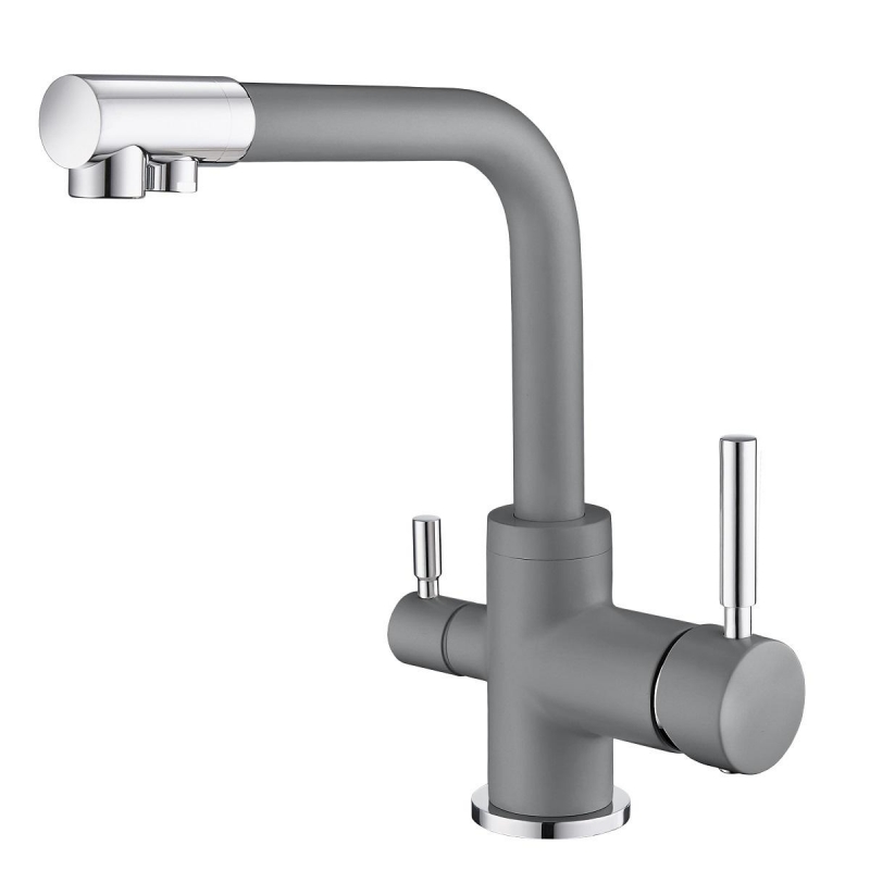 картинка Смеситель для кухни с подключением к фильтру, EMAR ЕС-3003, цвет Алмаз от магазина SEFI