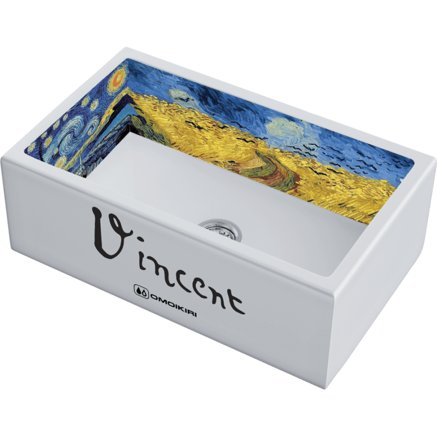 картинка Мойка Omoikiri Mikura 76-Vangogh Natceramic/белый от магазина SEFI