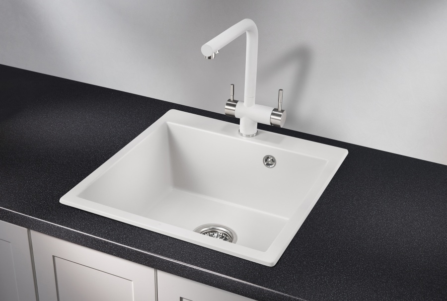 картинка Мойка Granula 5102, арктик (белый), кварц от магазина SEFI