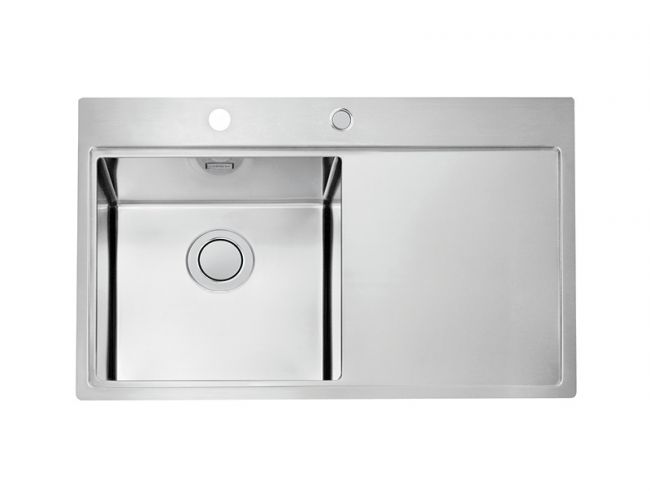 картинка Мойка Alveus PURE UP 40 KMB 90 FI левая 790X525 в компл. с сифоном 1123351 от магазина SEFI