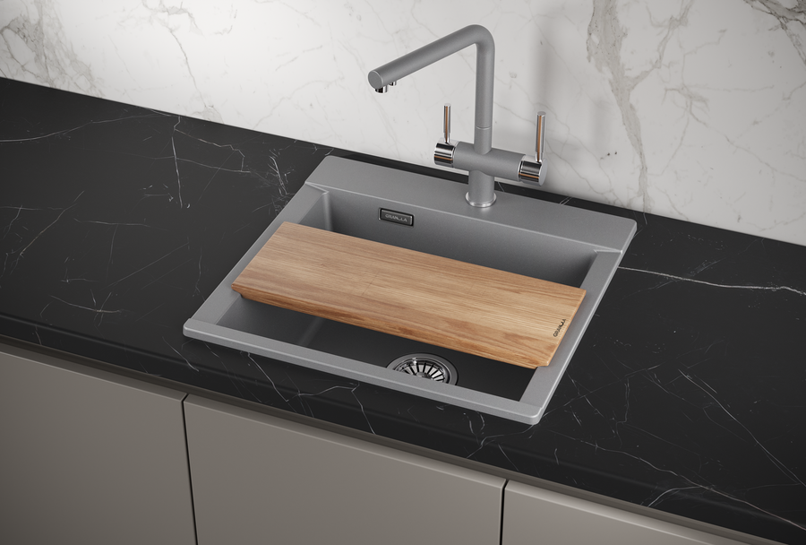 картинка Мойка Granula ES-5201, алюминиум, кварц, ESTETICA от магазина SEFI