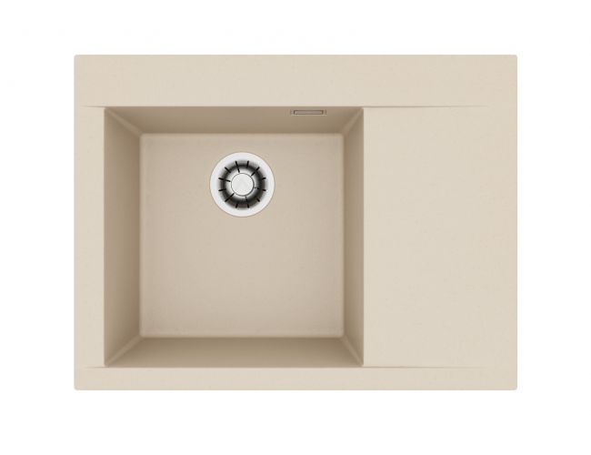 картинка Мойка Alveus PURE-G 60L ALGRANIT IVORY-A20 680X520X198 с сифоном 1148858 от магазина SEFI