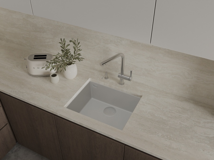 картинка Мойка Rivelato STRIA 5649 1-чаш 560*435 Серый 803 от магазина SEFI