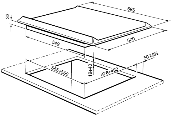 картинка Варочная панель Smeg SRV876A6 от магазина SEFI
