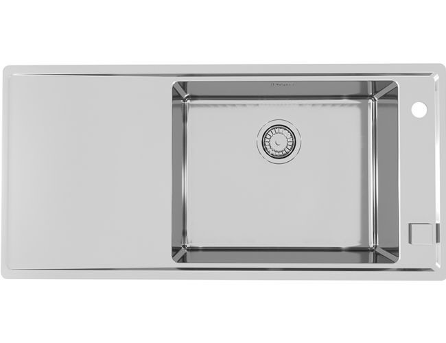 картинка Мойка Alveus STRICTO 30R KMB 90 FI правая 980X472 в комплекте с сифоном 1127252, от магазина SEFI