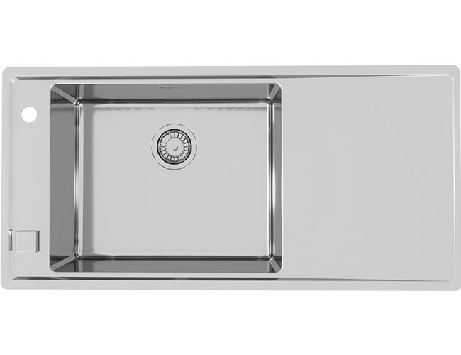 картинка Мойка Alveus STRICTO 30L KMB 90 FI левая 980X472 в комплекте с сифоном 1127252, от магазина SEFI