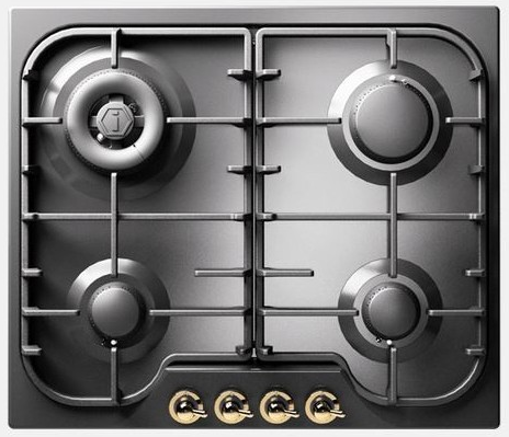 картинка Варочная панель ILVE HCB60DN/MGG матовый графит (фурн. латунь) от магазина SEFI