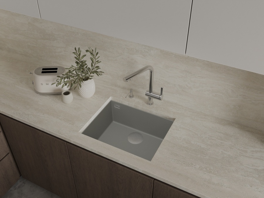 картинка Мойка Rivelato STRIA 5649 1-чаш 560*435 Титан 802 от магазина SEFI