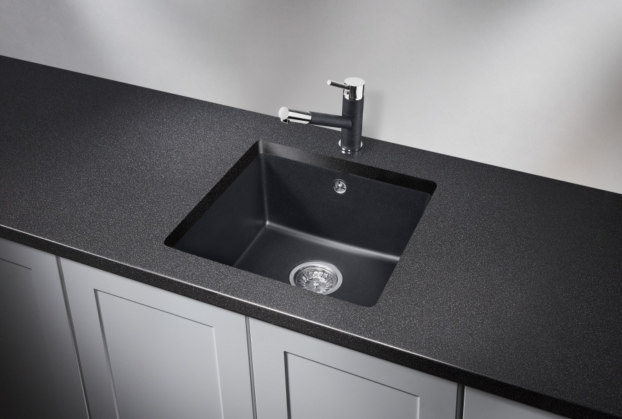 картинка Мойка Granula 4451, шварц (черный металлик), кварц от магазина SEFI