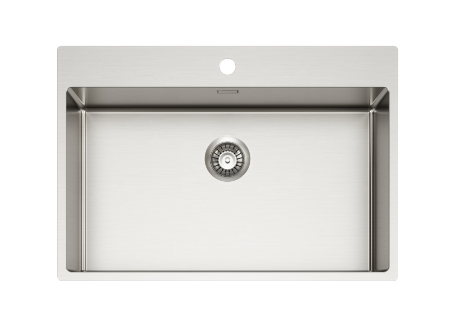 картинка Мойка Alveus NOX 130 BRS 740x515x200 в комплекте с интегрированным сифоном от магазина SEFI
