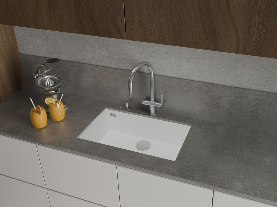 картинка Мойка Rivelato STRIA 7669 1-чаш 760*435 Белый 101 от магазина SEFI