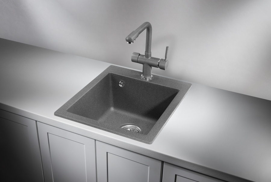картинка Мойка Granula 4201, графит (черно-серый), кварц от магазина SEFI