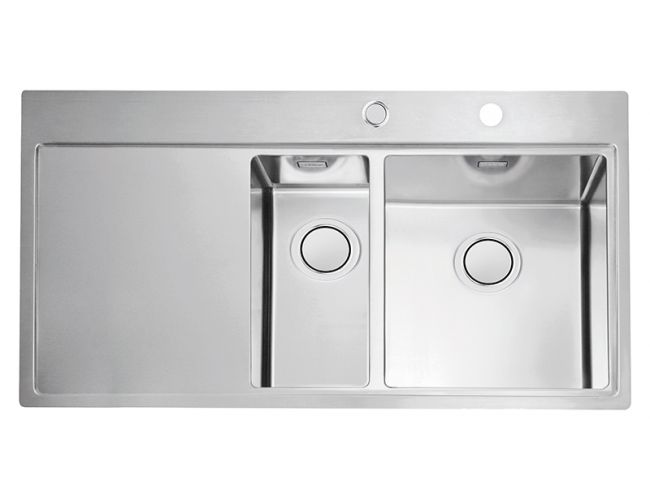 картинка Мойка Alveus PURE UP 60 KMB 90 FI правая 980X525 в компл. с сифоном 1123353 от магазина SEFI