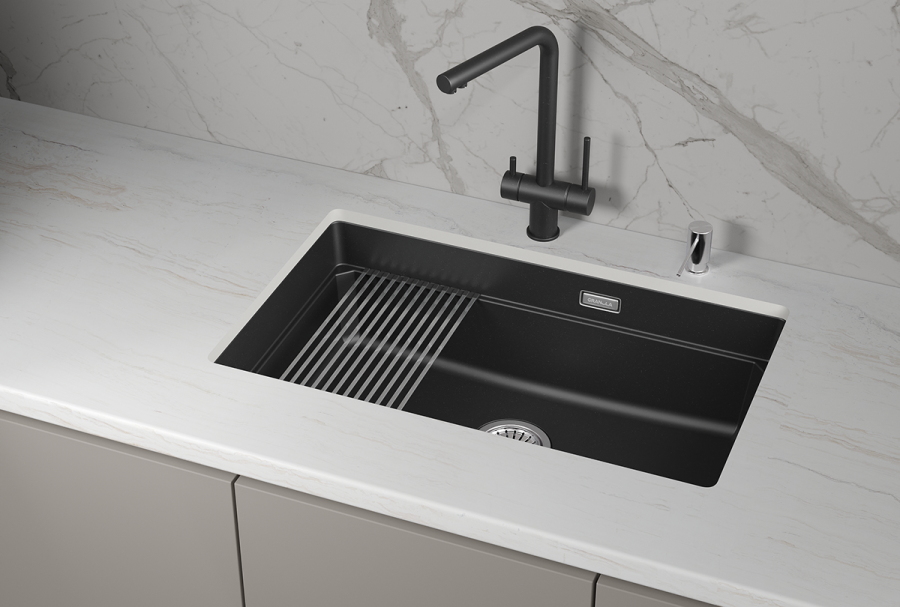 картинка Мойка Granula KS-7303iU, шварц (черный металлик), кварц от магазина SEFI