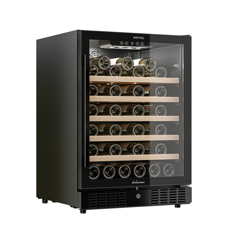 картинка Компрессорный винный шкаф Meyvel MV52-KBT1 магазин SEFI являющийся официальным дистрибьютором в России  картинка Компрессорный винный шкаф Meyvel MV52-KBT1 от магазина SEFI