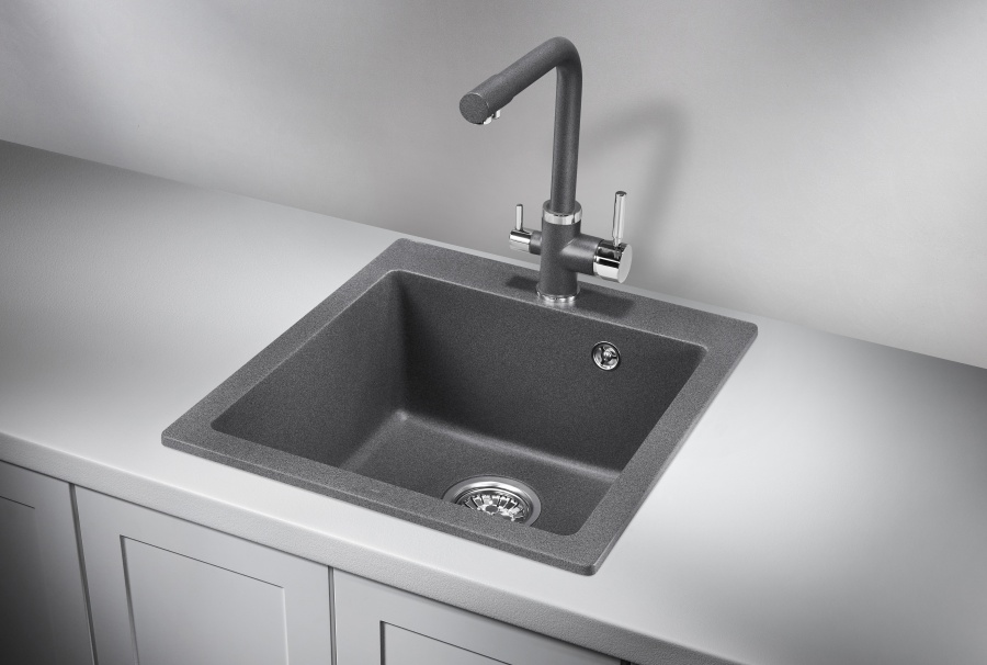 картинка Мойка Granula 4651, графит (черно-серый), кварц от магазина SEFI