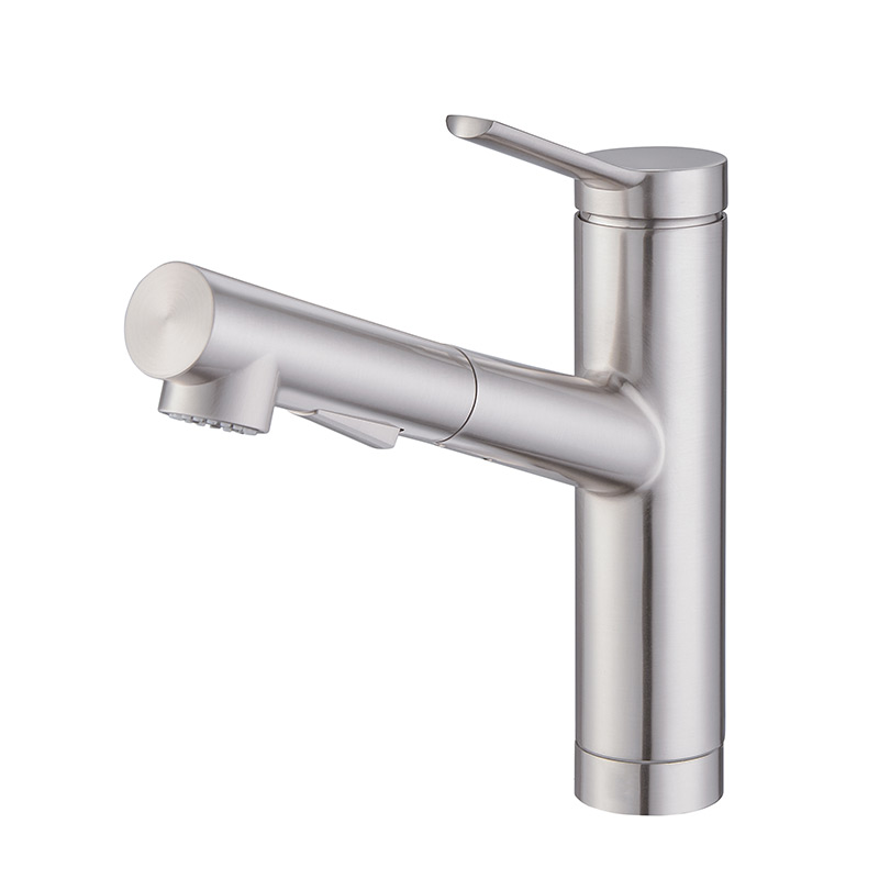 картинка Смеситель для кухни c выдвижной лейкой, EMAR 3012, цвет сатин от магазина SEFI