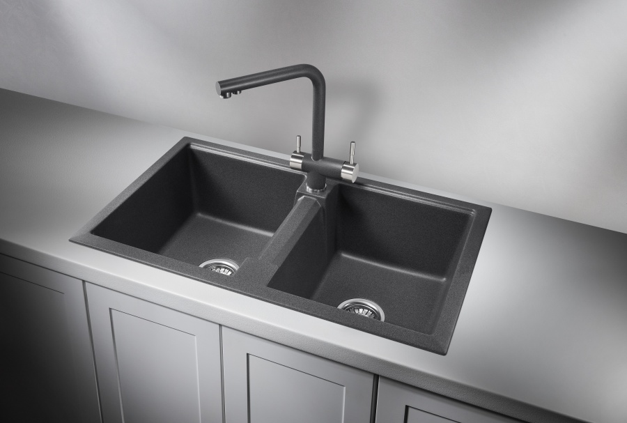 картинка Мойка Granula 8101, графит (черно-серый), кварц от магазина SEFI