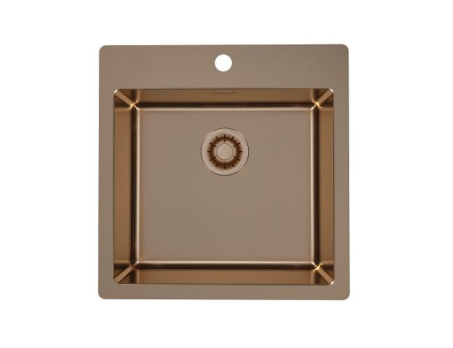 картинка Мойка Alveus PURE MONARCH 30 new COPPER FS 515X525 в компл. с выпуском без сифона, от магазина SEFI