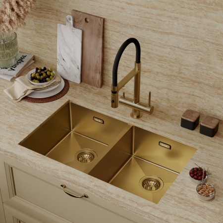 картинка Мойка, нерж. сталь, универсального монтажа, матовое золото, 745*440,  Edifice, IDDIS, EDI75B2i77 от магазина SEFI