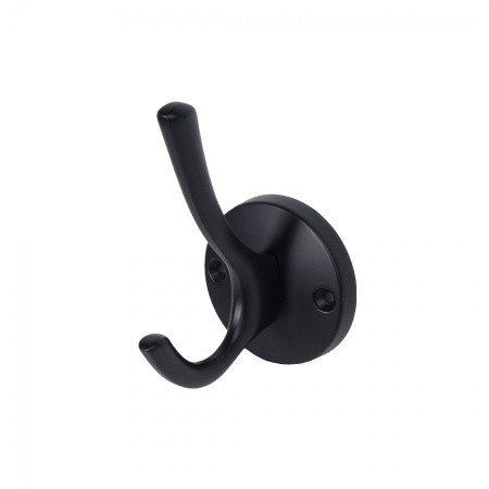 картинка Крючок меб. двухрожковый мет. HORN черный AKS магазин SEFI являющийся официальным дистрибьютором в России  картинка Крючок меб. двухрожковый мет. HORN черный AKS от магазина SEFI