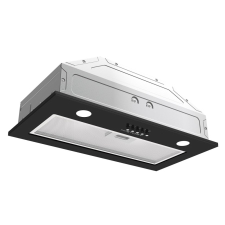 картинка Встраиваемая вытяжка HiSTORY CIG65B 1FBK Черное стекло от магазина SEFI