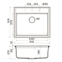 картинка Кухонная мойка Omoikiri Daisen 51-PA Artgranit/пастила от магазина SEFI