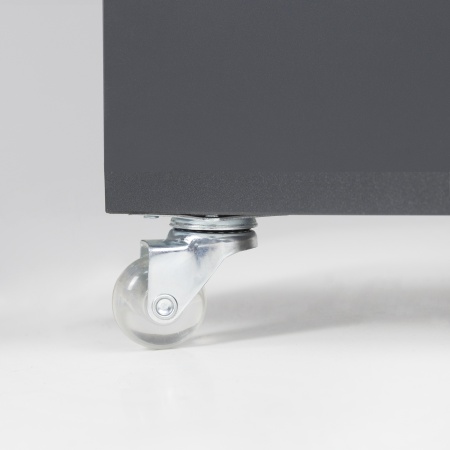 картинка Колесо меб. CRYSTAL/2 d35 h51 с площадкой, прозрачный AKS от магазина SEFI