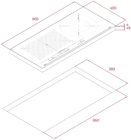 картинка Индукционная варочная панель Teka IZF 93330 MSP BLACK от магазина SEFI
