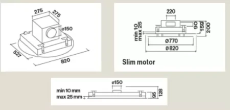 картинка Встраиваемая вытяжка Falmec Design Nova Isola от магазина SEFI