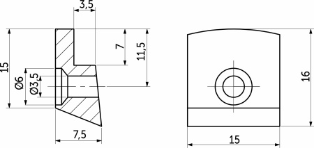 картинка Стеклозажим пластик. белый (1уп.=1тыс.шт) РП от магазина SEFI