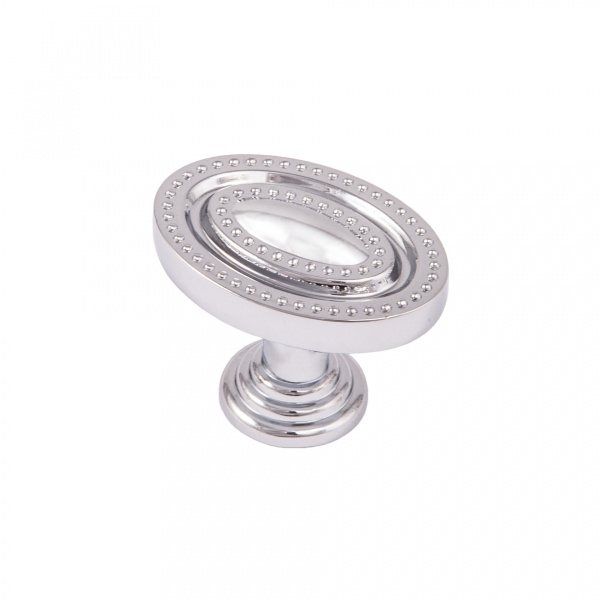 картинка Ручка меб. кнопка мет. Point хром, AKS от магазина SEFI