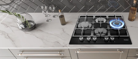 картинка Газовая варочная панель HAIER HHX-G64CWMB от магазина SEFI